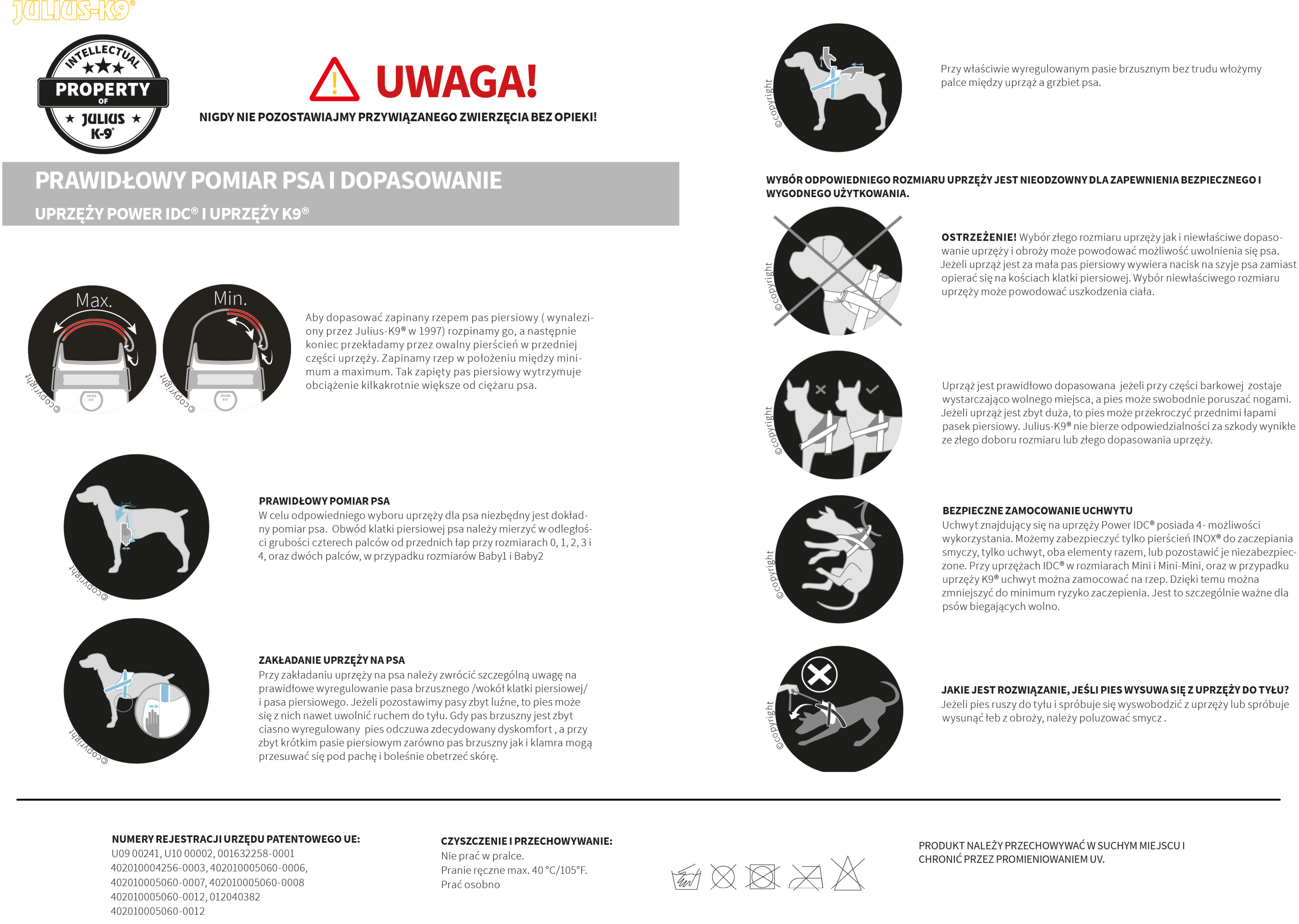 instrukcja pomiaru i dopasowania szelek dla psa